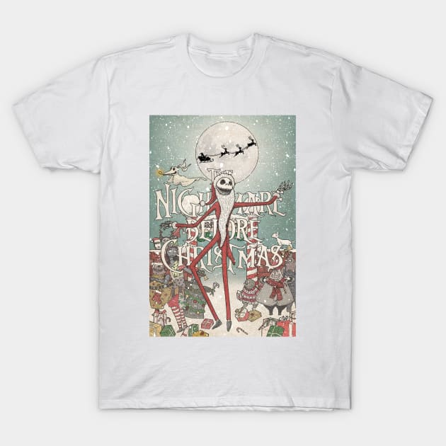 NIGHTMARE BEFORE CHRISTMAS T-Shirt by InkForArtists